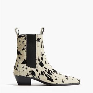 H&M Premium Collection Cowhide Print Leather Boots